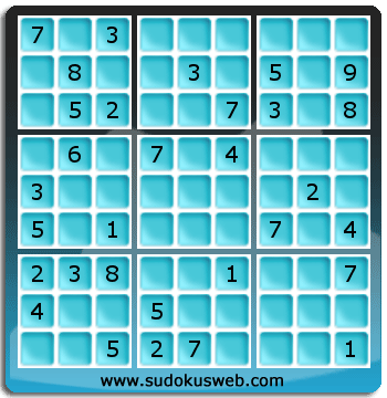 Sudoku von mittelmässiger höhe