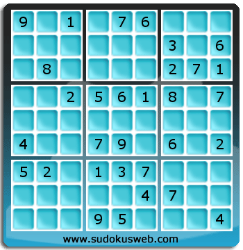 Sudoku von mittelmässiger höhe