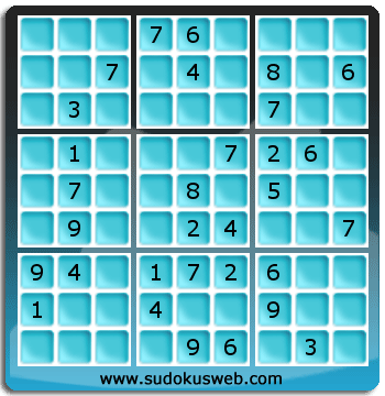 Sudoku von mittelmässiger höhe