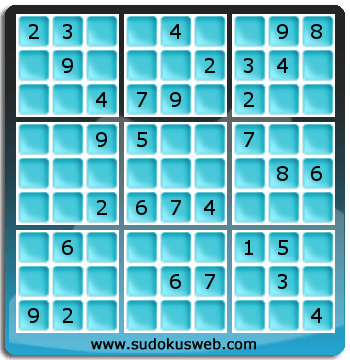 Sudoku von mittelmässiger höhe