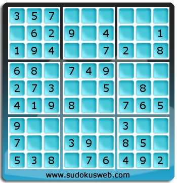 Sudoku de Nivel Muy Fácil