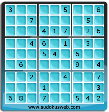 Sudoku von mittelmässiger höhe