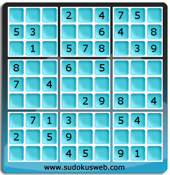 Sudoku von einfacher höhe