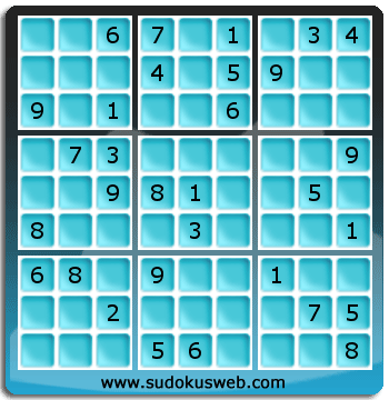 Sudoku von mittelmässiger höhe