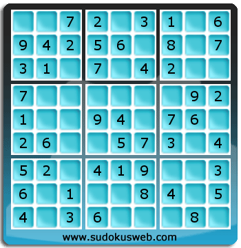 Sudoku von sehr einfacher höhe