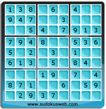 Sudoku de Nivell Molt Fàcil Sudoku de Nivell Molt Fàcil