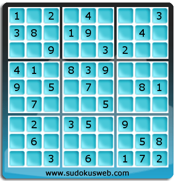 Sudoku von einfacher höhe