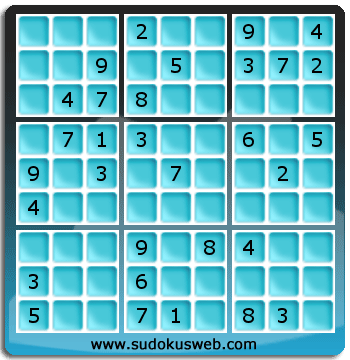 Sudoku von mittelmässiger höhe