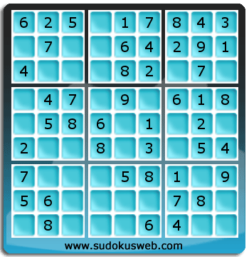 Sudoku de Niveau Très Facile Sudoku de Niveau Très Facile