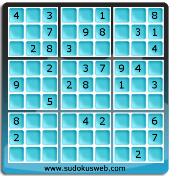 Sudoku von mittelmässiger höhe