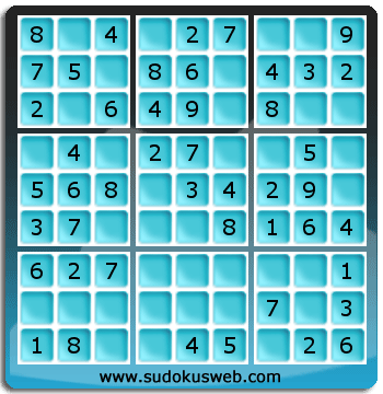 Sudoku de Niveau Très Facile Sudoku de Niveau Très Facile