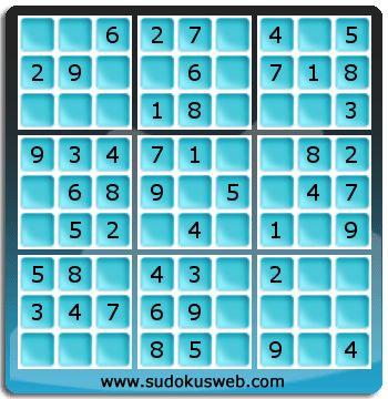 Nivel Muito Facil de Sudoku Nivel Muito Facil de Sudoku