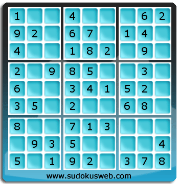 Nivel Muito Facil de Sudoku Nivel Muito Facil de Sudoku