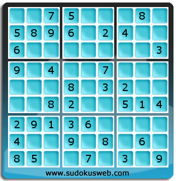 Nivel Facil de Sudoku Nivel Facil de Sudoku