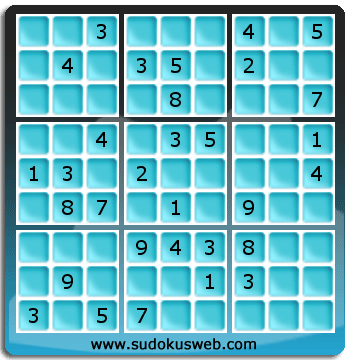 Sudoku von mittelmässiger höhe