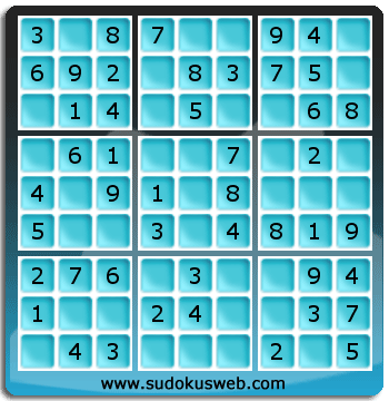 Sudoku de Nivel Muy Fácil Sudoku de Nivel Muy Fácil