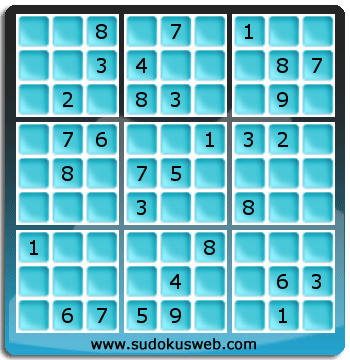 Sudoku von mittelmässiger höhe