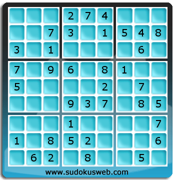 Sudoku von einfacher höhe