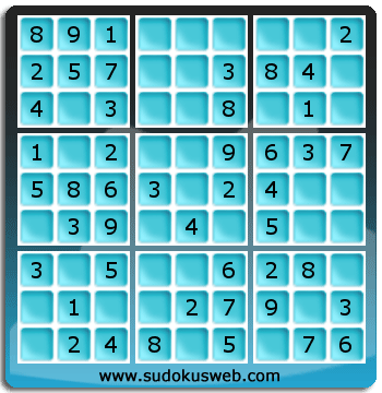 Nivel Muito Facil de Sudoku Nivel Muito Facil de Sudoku