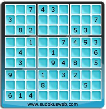 Sudoku von mittelmässiger höhe