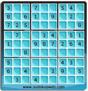 Sudoku von einfacher höhe