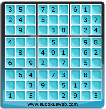 Sudoku de Niveau Très Facile Sudoku de Niveau Très Facile