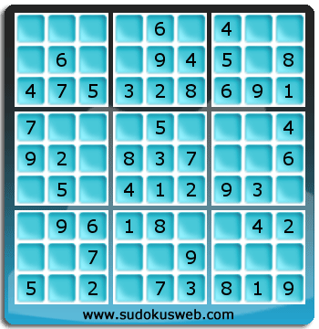 Sudoku de Niveau Très Facile Sudoku de Niveau Très Facile