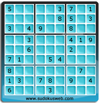 Sudoku von mittelmässiger höhe