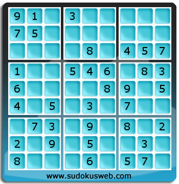 Nivel Facil de Sudoku Nivel Facil de Sudoku