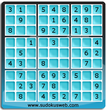 Sudoku de Niveau Très Facile Sudoku de Niveau Très Facile