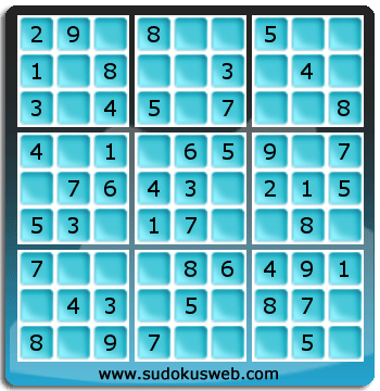 Sudoku de Nivel Muy Fácil