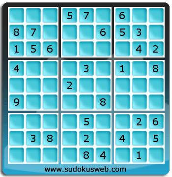 Sudoku von mittelmässiger höhe