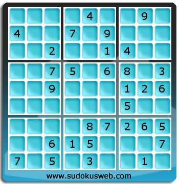 Sudoku von mittelmässiger höhe