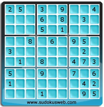 Sudoku von mittelmässiger höhe