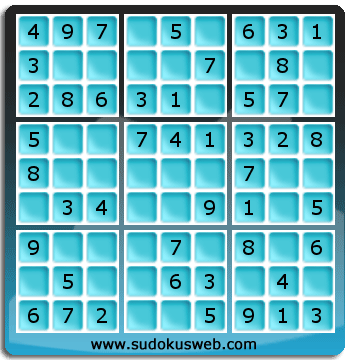 Sudoku de Niveau Très Facile