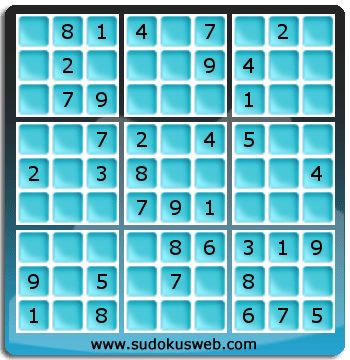 Sudoku von einfacher höhe