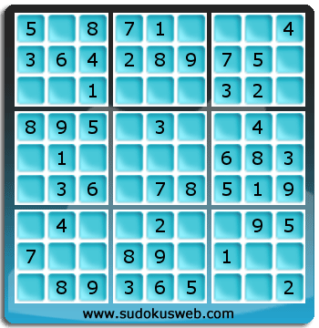 Sudoku de Niveau Très Facile Sudoku de Niveau Très Facile