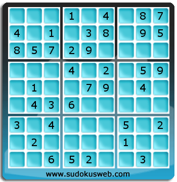 Sudoku von einfacher höhe