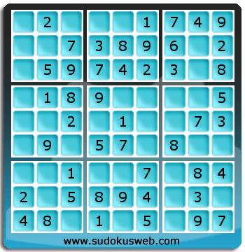 Nivel Muito Facil de Sudoku Nivel Muito Facil de Sudoku