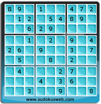 Sudoku von einfacher höhe