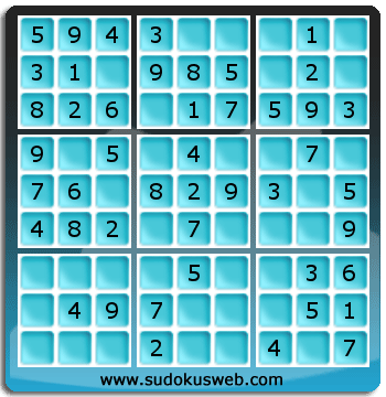 Nivel Muito Facil de Sudoku Nivel Muito Facil de Sudoku