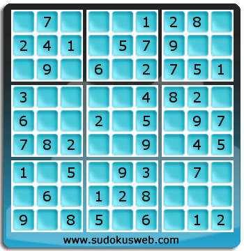 Sudoku de Niveau Très Facile