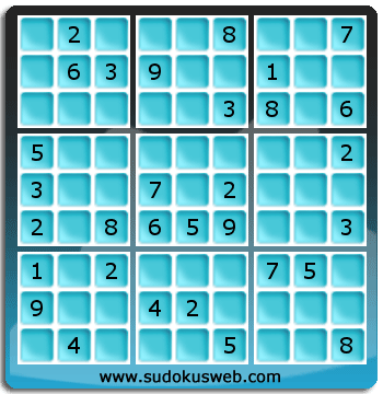 Sudoku von mittelmässiger höhe