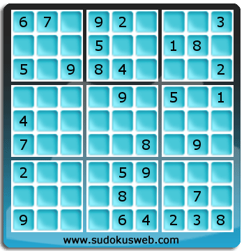 Sudoku von mittelmässiger höhe