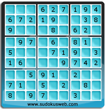 Nivel Muito Facil de Sudoku