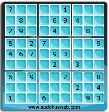 Sudoku von mittelmässiger höhe