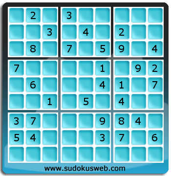 Sudoku von mittelmässiger höhe