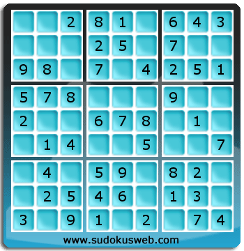 Sudoku von sehr einfacher höhe