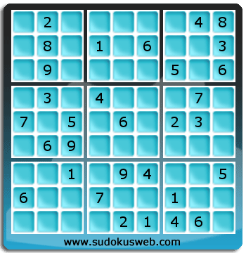 Sudoku von mittelmässiger höhe