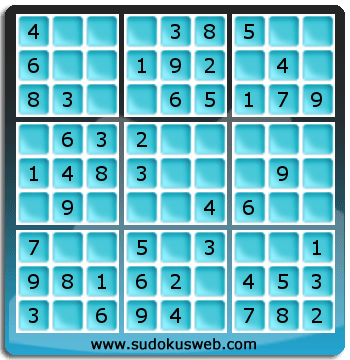 Nivel Muito Facil de Sudoku Nivel Muito Facil de Sudoku